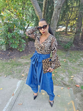 Load image into Gallery viewer, Sassy Denim Harem Pants