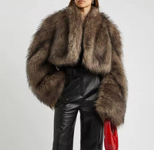 Load image into Gallery viewer, Plush Sleeve Snap Oversized Fur