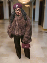Load image into Gallery viewer, Plush Sleeve Snap Oversized Fur