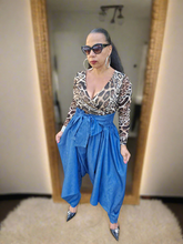 Load image into Gallery viewer, Sassy Denim Harem Pants