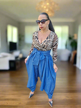 Load image into Gallery viewer, Sassy Denim Harem Pants