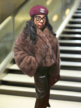 Load image into Gallery viewer, Plush Sleeve Snap Oversized Fur