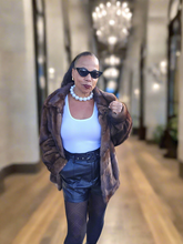 Load image into Gallery viewer, Kali Faux Leather Paper Bag Shorts