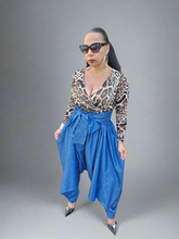 Load image into Gallery viewer, Sassy Denim Harem Pants