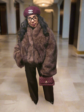 Load image into Gallery viewer, Plush Sleeve Snap Oversized Fur