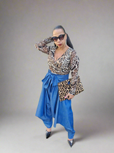 Load image into Gallery viewer, Sassy Denim Harem Pants