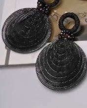 Load image into Gallery viewer, Aria Silk Ribbon Statement Earrings SOLD OUT!!!