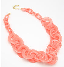 Load image into Gallery viewer, Michelle Resin Statement Link Necklace - Rhonda’s Fabulous Jewelry LLC