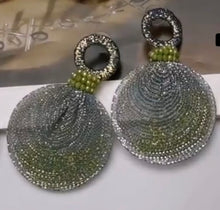 Load image into Gallery viewer, Aria Silk Ribbon Statement Earrings SOLD OUT!!!
