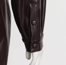 Load image into Gallery viewer, Ready or Not Faux Leather Jumpsuit. Sold out