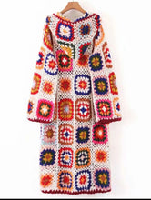 Load image into Gallery viewer, Hooded Crochet Kimono