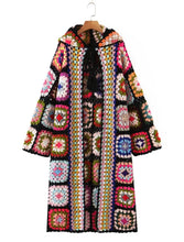 Load image into Gallery viewer, Hooded Crochet Kimono