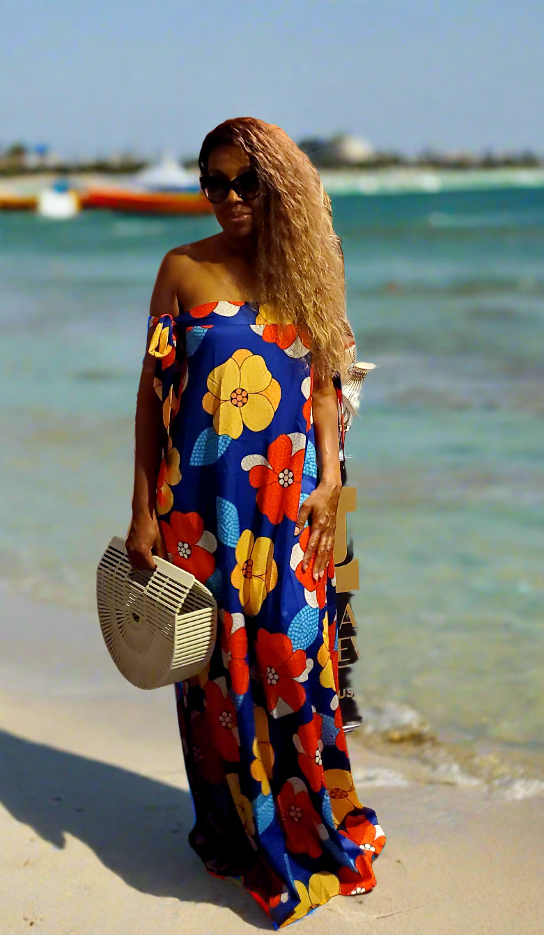 aruba maxi dress Aruba Getaway Smocked Maxi Dress