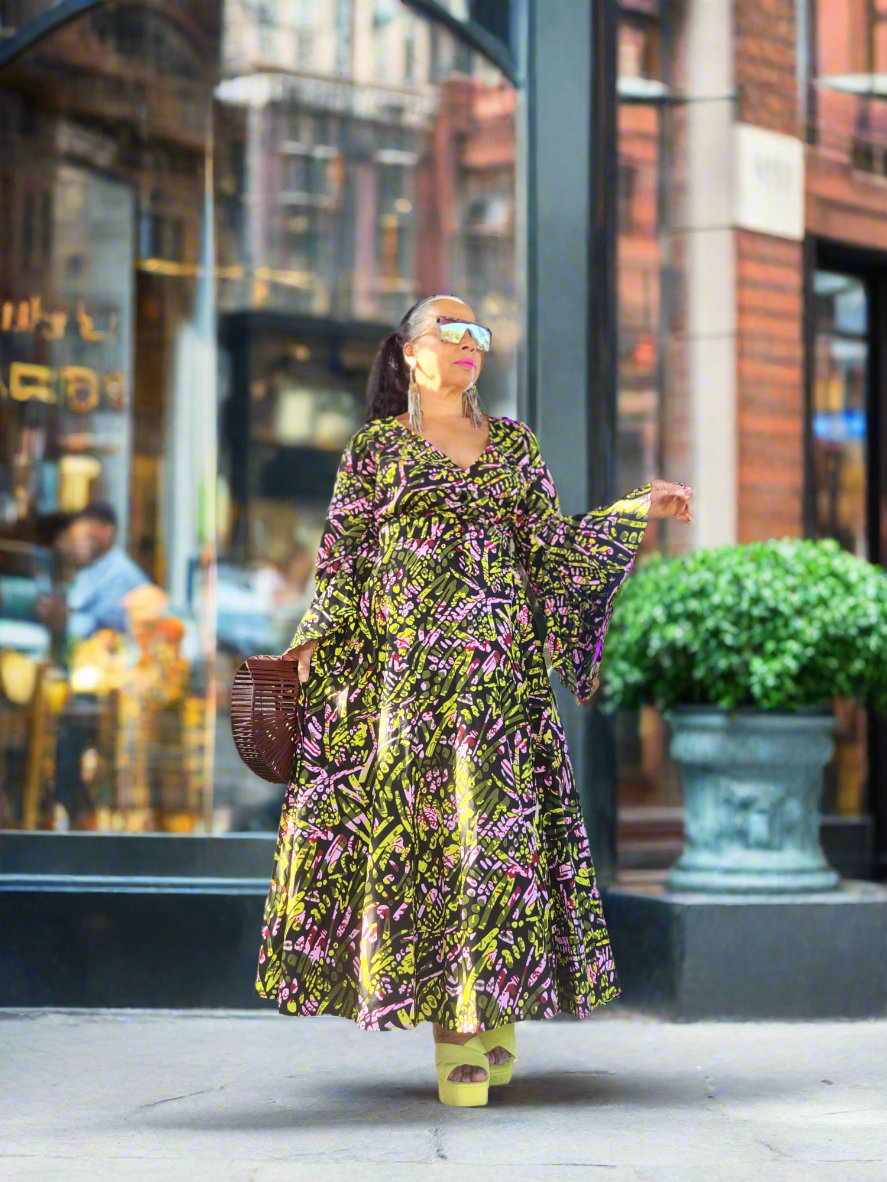 Flawless Kimono Wrap Dress