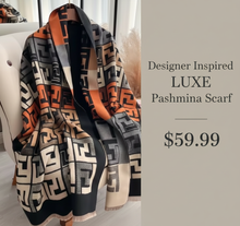 Load image into Gallery viewer, Designer Inspired LUXE Pashmina Scarf Homepage Banner
