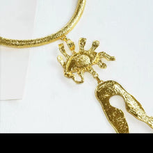 Load image into Gallery viewer, Designer Inspired Schiparelli Breast Plate Necklace
