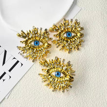 Load image into Gallery viewer, Schiparelli Inspired  bling Earrings &amp; Ring Please Review Description &amp; Return Policy
