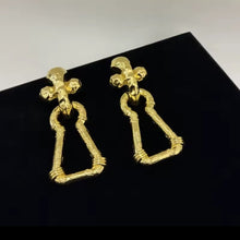 Load image into Gallery viewer, Schiparelli Inspired Door Knocker Earrings
