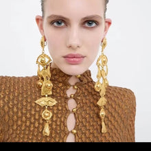 Load image into Gallery viewer, Designer Inspired Schiparelli Drop Statement Earrings

