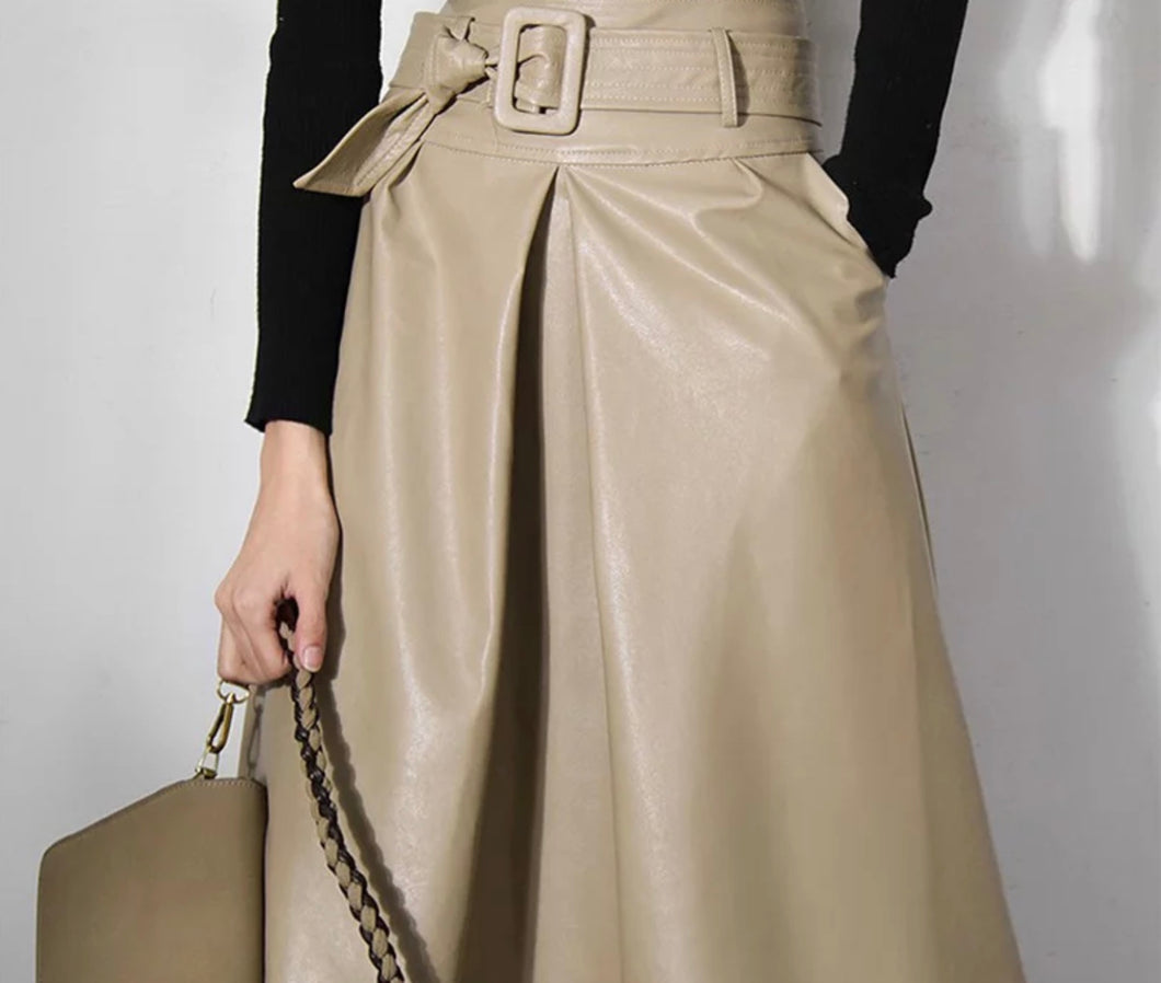 Reese Faux Leather Skirt
