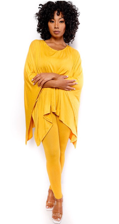 Claudia Mustard Tunic Set  - Curvy Collection SOLD OUT