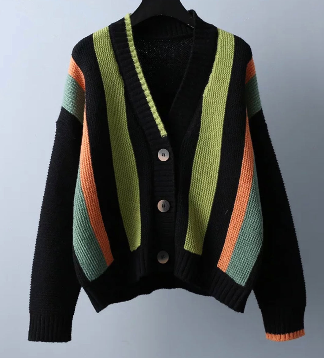 Aubrey Color Block Knit Sweater