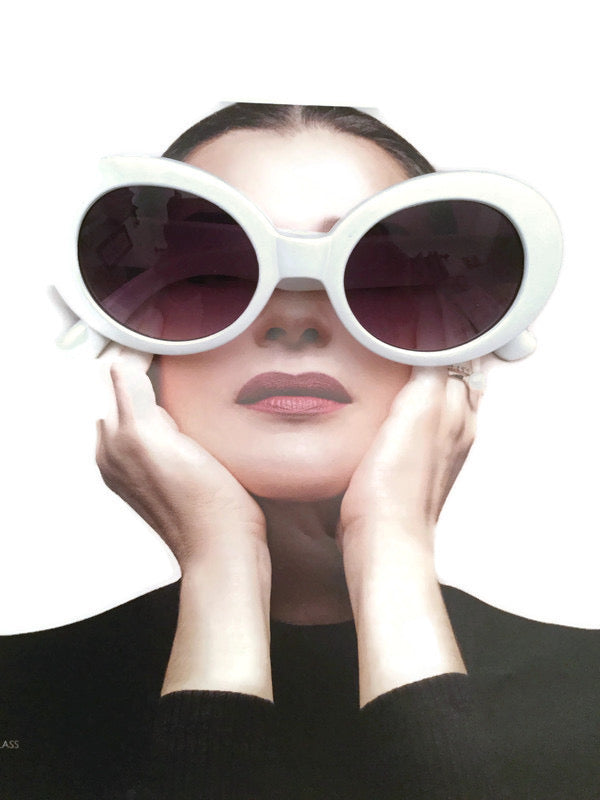 White Oblong Sunglasses - Rhonda’s Fabulous Jewelry LLC