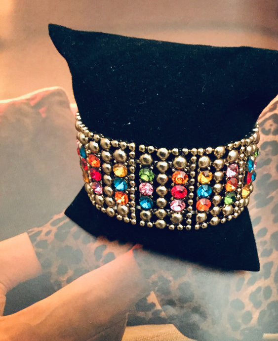 Multi- Color Stone Stretch Bracelet - Rhonda’s Fabulous Jewelry LLC
