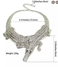 Load image into Gallery viewer, Crocodile Statement Necklace. SOLD OUT!

