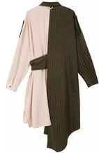 Load image into Gallery viewer, Kelli Pin Stripe Asymmetrical Dress SOLD OUT
