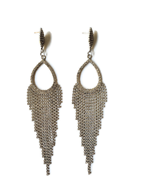 Victoria Crystal Drop Earrings - Rhonda’s Fabulous Jewelry LLC