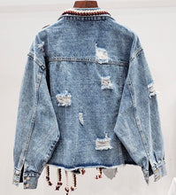 Load image into Gallery viewer, Not your adverage Denim Jacket
