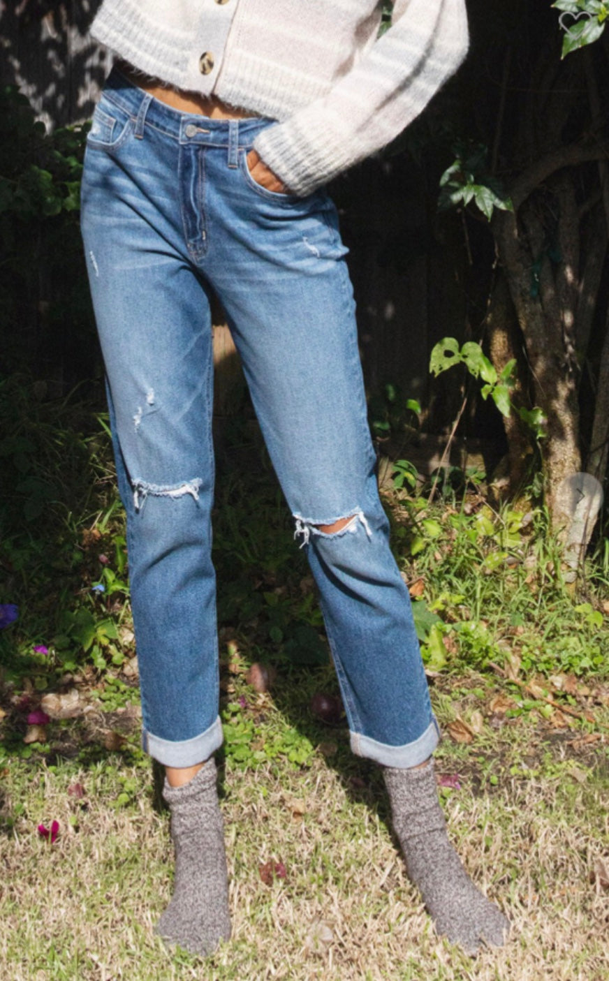 Gotta be Chic Deconstructed Mom Jeans