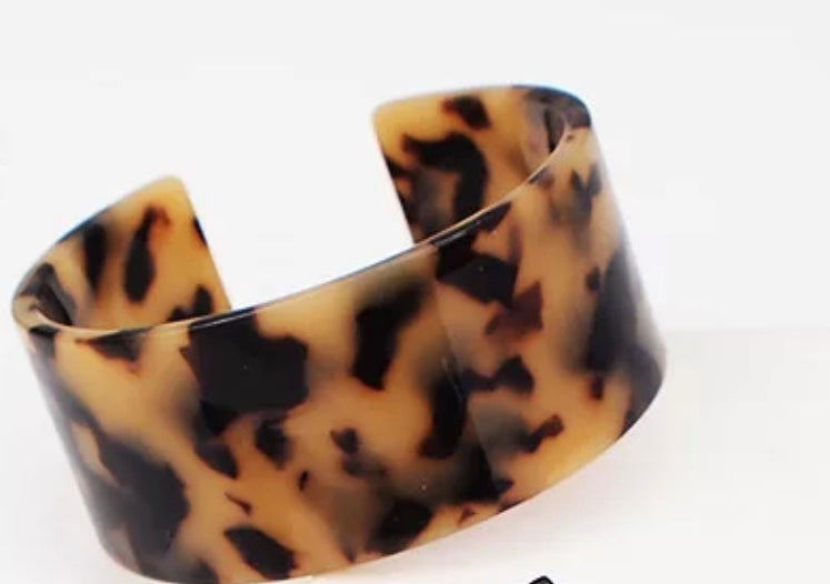 Leopard Earrings & Cuff Set