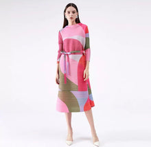 Load image into Gallery viewer, Jacquelyn Pleated A-line Dress SOLD OUT!!
