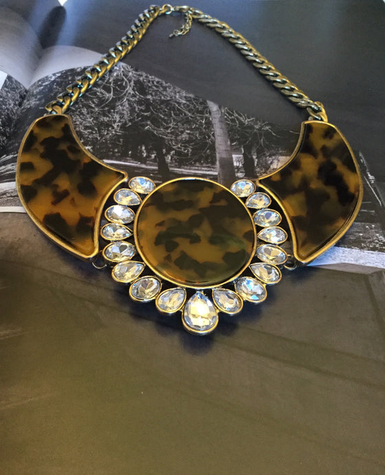 Leopard Resin Stone Necklace Set - Rhonda’s Fabulous Jewelry LLC