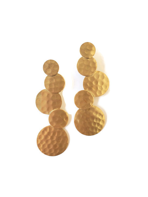 Pannee Matte Goldtone Weave Earrings - Rhonda’s Fabulous Jewelry LLC