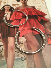 Load image into Gallery viewer, Keep it Low Key Silver-tone Hoops SOLD OUT
