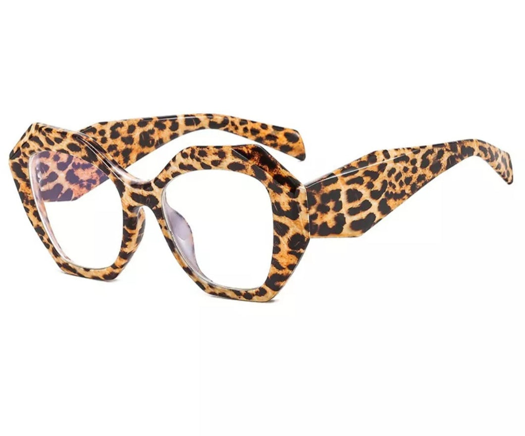 Shelia Leopard Glasses